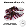 thumbnail image 6 of Disketp USA Eagle with Spread Wings Women's Men's Slippers Plush Slip-On House Slipper for Winter Indoor Soft Cushion Non-slip Fluffy Slides Slippers-11, 6 of 7