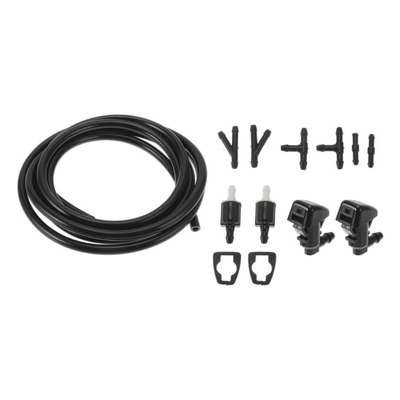 Unique Bargains Windshield Washer Nozzle Kit for Jeep Grand Cherokee 2011-2021 No.8532126020 with Gaskets,Connector Fluid Hose,Check Valves