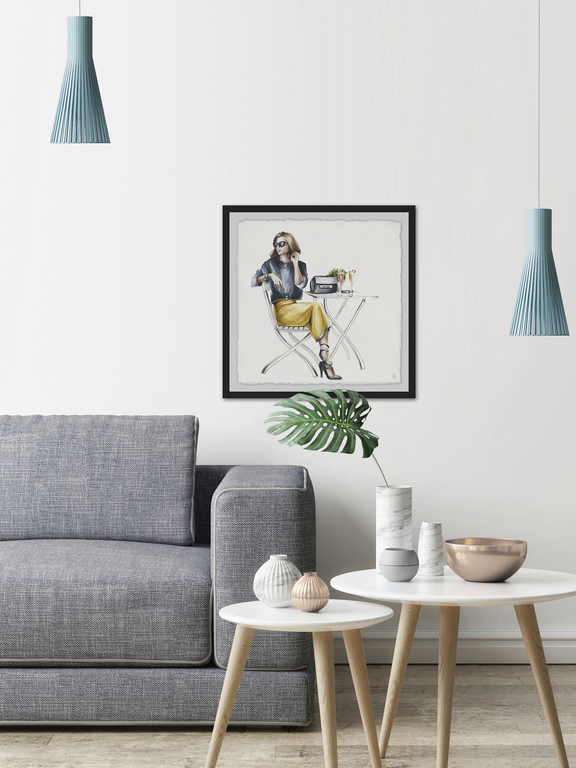 Wait in Style Framed Painting Print