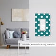 thumbnail image 2 of Zufioo Teal And White Polka Dot Print Switch Wall Plate, Dustproof and Heat-resistant Decorative Wall Switch Cover, Suitable for Residential and Commercial Areas-Mid-size, 2 of 8