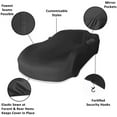 thumbnail image 4 of LAICAIW Housse de Voiture Intérieure Ajustement Personnalisé Tissu Extensible Doux Compatible avec Ferrari SF90s (Noir), 4 of 4