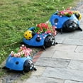 thumbnail image 2 of Outdoor Resin Flower Pot Garden Decoration with Insect Design for Yard, Patio, or Porch Use, 2 of 6