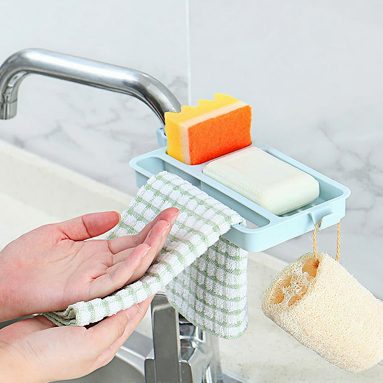 3 In 1 Pump Soap Holder With Sponge Holder, Brush, And Dish