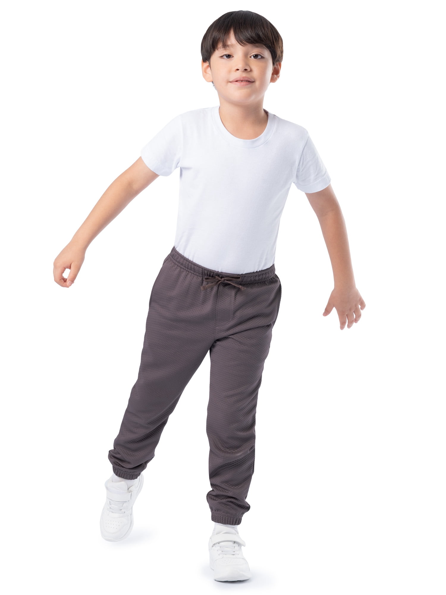 Athletic Works Boys Textured Jogger Sweatpants, Sizes 4-18 & Husky