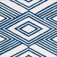 thumbnail image 3 of SAFAVIEH Micro-Loop Glenda Geometric Aztec Wool Area Rug, Ivory/Navy, 5' x 8', 3 of 4