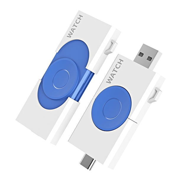 Cargador inalámbrico USB Tipo-C Cargador de interfaz dual para Apple Watch 8 7 (Blanco) Tmvgtek Para estrenar