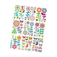 thumbnail image 4 of jifeng 9 Sheets Colorful Flowers Window Clings Stickers Reusable for Shopping Malls, 4 of 9