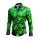 thumbnail image 2 of Ceisia Men's St. Patrick's Day Celtic Cross Shirt | Stretchy Relaxed Long-Sleeve Turndown Collar Casual Top Gift, 2 of 8