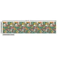 thumbnail image 3 of Ambesonne Tropical Fabric by the Yard Upholstery, Skull Leaf Flower Fruit, 3 Yards, Sea Green Earth Yellow, 3 of 5