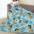thumbnail image 6 of Lsque funny lion in pirate Pattern Fuzzy Fleece Throw Blanket Extra Large,Super Soft,Fluffy and Warm Blankets for Couch,Bed,All Season Use-60"x50", 6 of 7