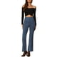 thumbnail image 2 of Pantalones Flare Sólidos de Mujer INSPIRE CHIC con Cremallera Lateral Oculta de Suede Sintético Talla XL Color Azul Marino, 2 of 5
