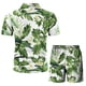 thumbnail image 5 of Conjunto de ropa de playa hawaiana para hombre Conjunto de 2 piezas de camisa bohemia de verano y pantalones cortos Pompotops  oipoqjl51240, 5 of 9