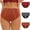 Orange, variant on uublik Value 3-Pack, Women Briefs Protective Menstrual Postpartum Leakproof Panties Leakproof Underwear for Women Pink