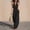 #0523-Black, variant on Womens Summer Backless V Neck Sleeveless Jumpsuit Wide Leg with Pockets Elastic Waist Loose Linen Feel for Daily Beach