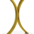 thumbnail image 6 of DEXTRUS Round End Tables, Modern Gold Round Side Table with Faux Marble Top and Gold Metal Frame, Faux Marble White, 6 of 6
