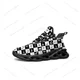 thumbnail image 1 of Zapatillas deportivas planas con estampado de notas musicales para hombre y mujer, deportivas pop para correr, de alta calidad, con cordones, de malla, hechas a medida., 1 of 6