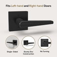 thumbnail image 3 of Mega Handles | Schein Dummy Lever | Pack of 1| Matte Black, 3 of 3