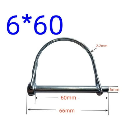 

CPAN Pack of 5 locking pins Tubular folding pin with spring lock galvanized(6 sizes)
