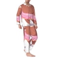 thumbnail image 2 of Balery Sloth with Donuts1 Pijama para Hombre de Dos Piezas con Manga Larga, Conjunto de Dormir y Descanso Suave con Bolsillos-Large, 2 of 6