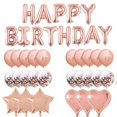 thumbnail image 1 of Decoraciones para fiestas de oro rosa Globos de aluminio Numerados Decoraciones para fiestas de despedida de soltera de cumpleaños, 1 of 2