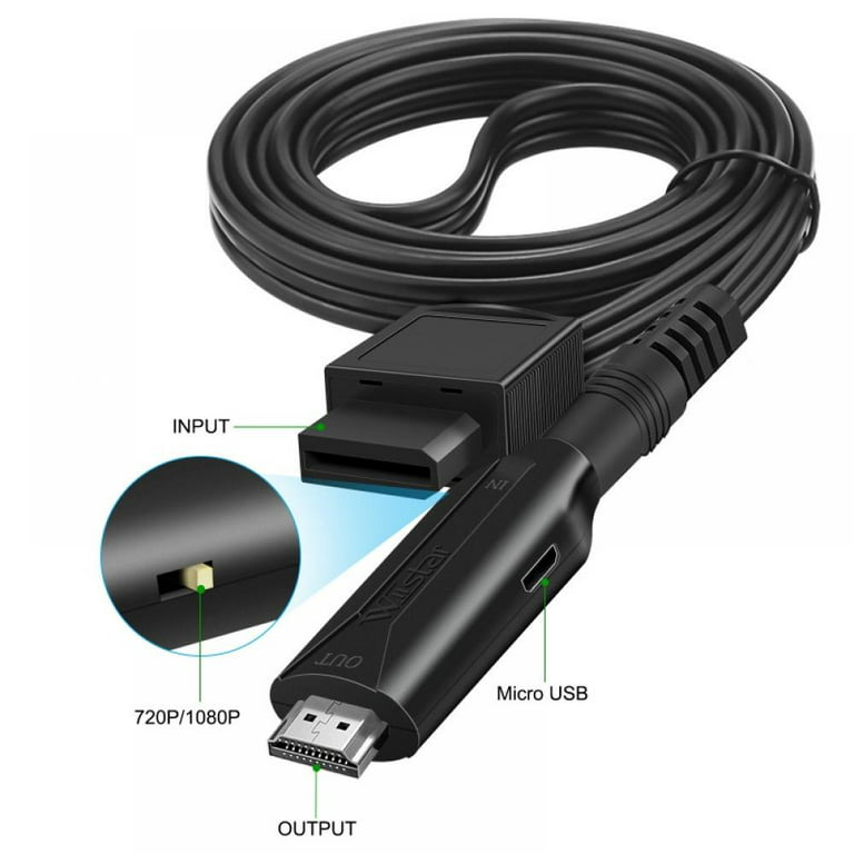  THE CIMPLE CO Compatible with: Wii to HDMI Adapter - Compatible  with: Nintendo HDMI Converter : Video Games