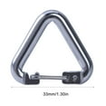 thumbnail image 4 of Heavy Locking Hook for Camping Fishing Hikings Travel Aluminum Alloys Carabiner Clip Triangular Climbing Buckle, 4 of 12