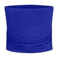 thumbnail image 5 of YDKZYMD Womens Pleated Tube Tops Strapless Bandeau Basic Sleeveless Cute Y2k Crop Tops Backless Slim Fitted Smocked Going Out Junior Solid Tops Stretch Layering Summer Teen Girls Skinny Tops Blue XS, 5 of 7