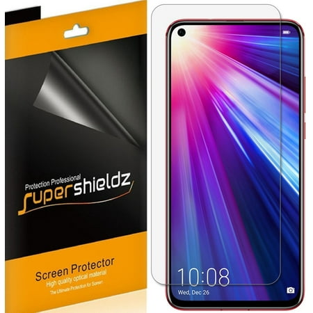 [6-Pack] Supershieldz for Huawei Honor View 20 Screen Protector, Anti-Bubble High Definition (HD) Clear Shield