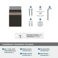 thumbnail image 6 of Amerock Monument Oil-Rubbed Bronze Single Prong Robe Hook, 6 of 9