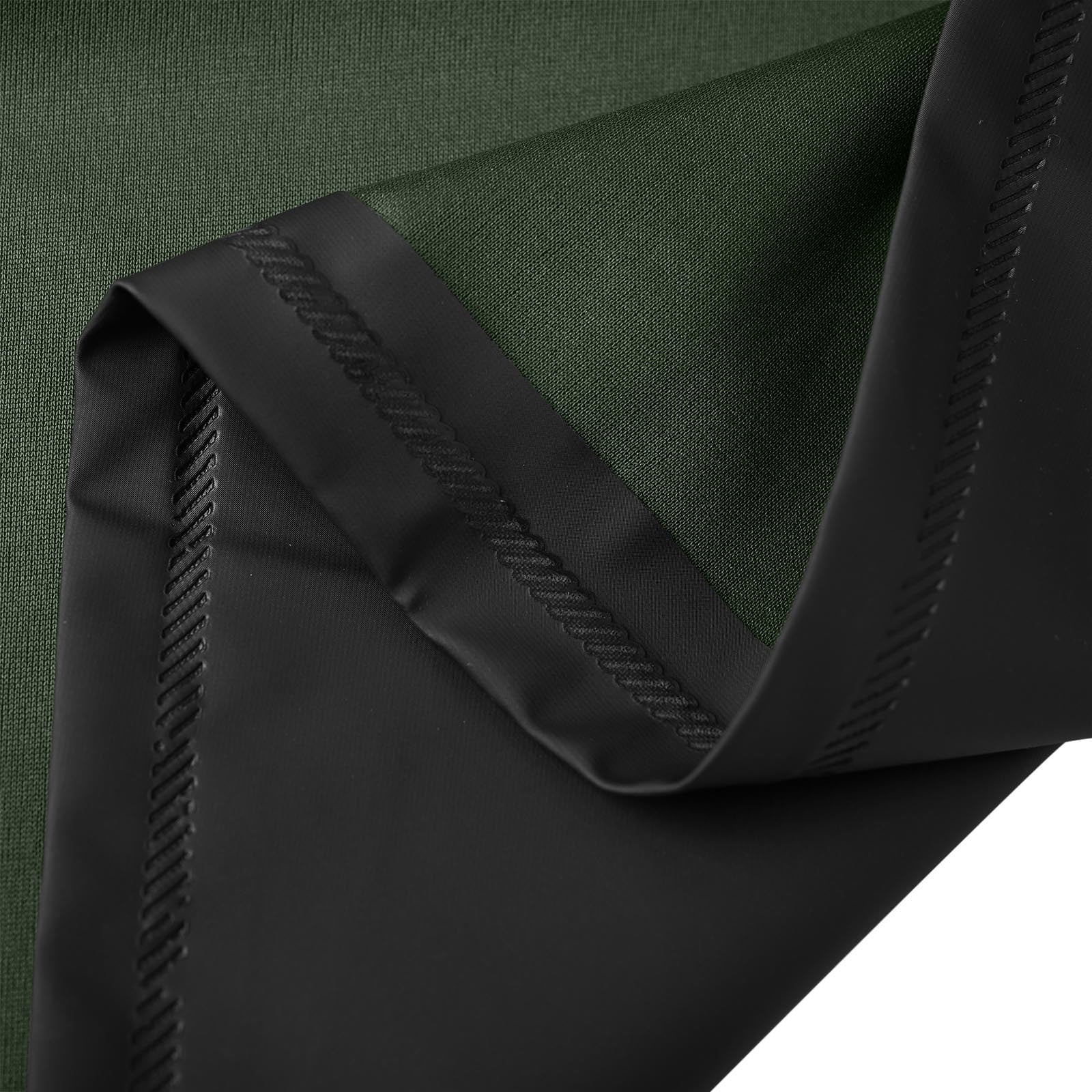 KeShDi Long Safety Rain Coats with Air Vents Reflective Stripes Hooded Raincoats Poncho Rainwear for Waterproof Work Rainstorm Proof PVC Hiking Raincoat Reflective Strip Black 2X