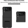 thumbnail image 4 of for Samsung Galaxy Z Flip4 5G Case, Armour Rugged Silicone TPU Bumper Tough PC Cover Galaxy Z Flip 4 with Kickstand, Military Shockproof Phone Case for Samsung Z Flip4 Black, 4 of 12