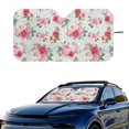 thumbnail image 2 of Xixirimido Car Windshield Sun Shade Foldable Sun Visor for Front Window Sunshade Universal Fit Most Truck SUV Vans Car Interior Accessories, Vibrant Roses Floral, 2 of 8