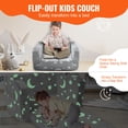 thumbnail image 3 of KFFKFF Canapé pour Enfants Transformable, Fauteuil Canapé pour Enfant Lumineux, Canapé pour Enfant à Double Usage Qui Se Convertit en Chaise Longue, Canapé pour Tout-Petit Ultra Moelleux à Bascule pour Détente et Sommeil, 3 of 9