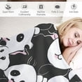 thumbnail image 3 of COMIO  Cute Panda Hoodie Blanket Wearable Throw Blankets for Couch Blanket Hooded for Kids Teens Men Women, 3 of 6