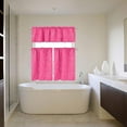 thumbnail image 3 of Kitchen Curtains 36 Inch Length Sets with Valance, 3 Piece Rod pocket Thermal Insulated Room Darkening Blackout Curtains For Kitchen, Bedroom And Bath Room(52X18+26X36 Inch, Raspberry,3 Pieces), 3 of 6