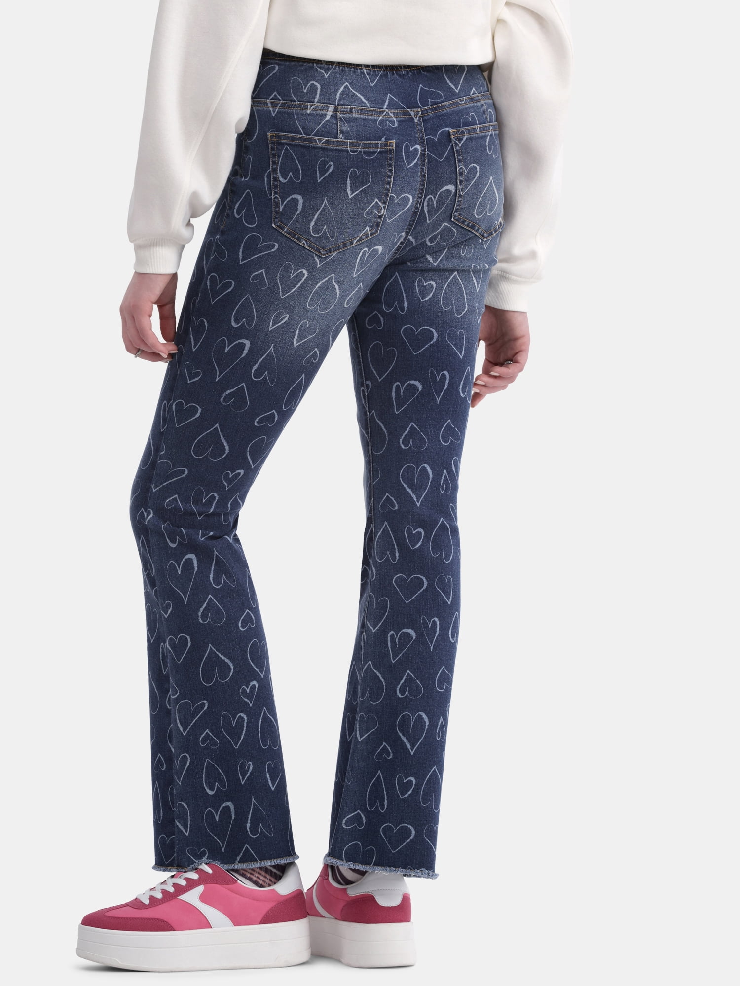 No Boundaries Pull-On Bootcut Jeans, 32” Inseam, Women's and Women's Plus XXS-5X