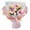 B, variante sur Meiiso Bouquet en Laine Tricoté Tournesol Rose Illet Cadeau de Vacances Rose, Bouquet Di Fiori Rose Girasole Garofano Cadeau Festa Della(A)