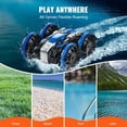 thumbnail image 6 of 4WD Amphibious RC Car & Boat, 2.4GHz Remote Control Toy for All Ages, Blue Water Land Vehicle, 6 of 11