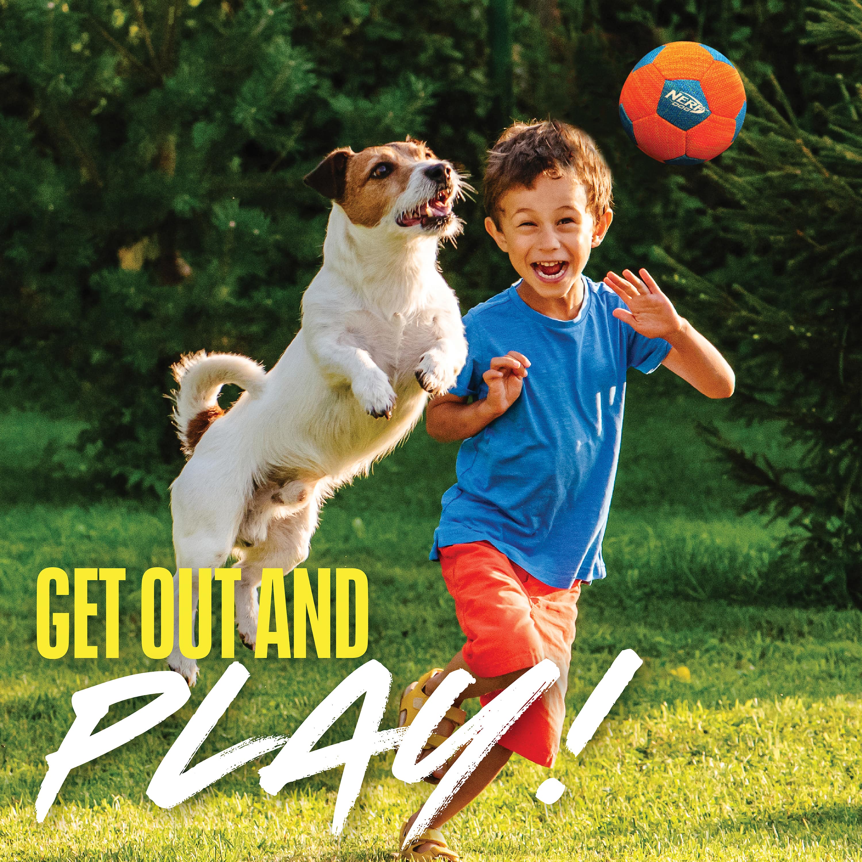 Nerf Dog X-Weave Squeak Soccer Ball photo 4