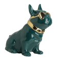 thumbnail image 2 of Caja de pañuelos para perro, escultura de animal, manualidades creativas, animales, adorno, figura de mesa Verde, 2 of 9
