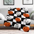 thumbnail image 5 of RKSupls Halloween Throw Blanket,Soft Warm Flannel Grimace Pumpkin Blanket Gift for Christmas Home Bed Sofa Couch Decor,40x50 in, 5 of 9