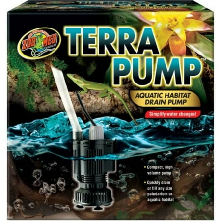 Zoo Med Terra Pump Aquatic Habitat Drain Pump  1 Each/370 GPH
