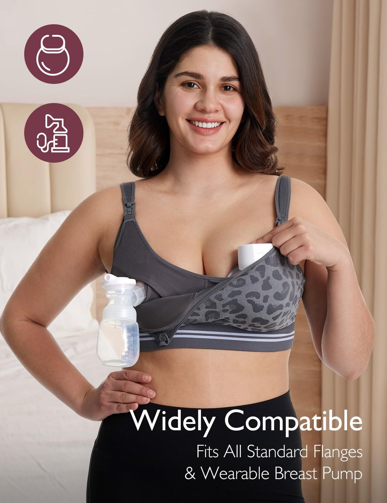 Momcozy 4-in-1 Pumping Bra Hands Free, Fixed Padding India