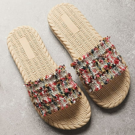 

Aayomet Heated Slippers Women Women s Slide Slipper Sandals With Faux Red 7.5