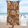 thumbnail image 1 of Toalla de playa Labubu, suave, de secado rápido, resistente a la arena, para natación, piscina, yoga, gimnasio, camping, toallas de baño ligeras, regalo para niños, niñas, niños y adultos, 31,5 x 63, 1 of 8