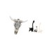 thumbnail image 5 of Escultura Tribal De Cabeza De Toro Y Estatua De Jirafa De Cerámica Para Colgar En La Pared Y Centro De Mesa Para Oficina, Decoración De Dormitorio, Granja, Adorno Creativo., 5 of 8