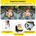 Bike Child Seat, Front Mounted Baby Bicycle Seat with Handrail Toddler