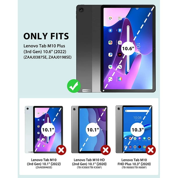 Coque pour tablette Lenovo Tab M10 Plus 10.6 3ème génération 2022