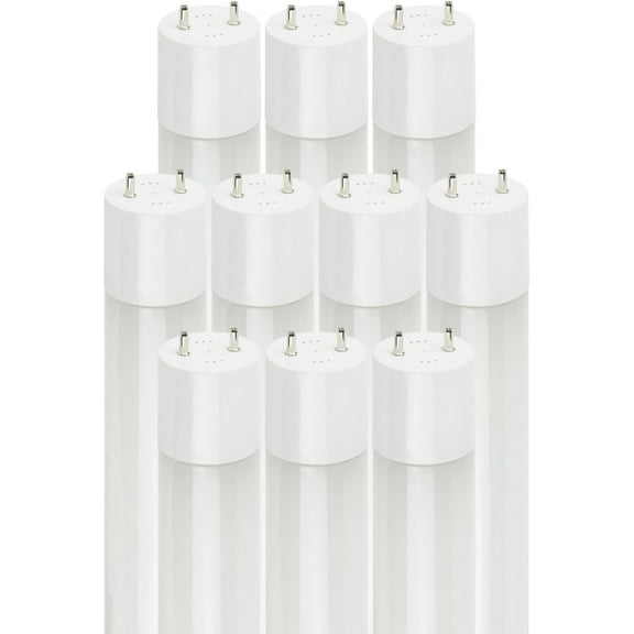 Diodesy- Pack of 10 T8/LED/is/4?/12W/30K 4FT T8 LED Plug & Play Type A Tube Light, Ballast Bypass, Fluorescent Replacement, Dual End Connection, G13 2-Pin Medium Base, 3000K Soft White, 12 Watts, UL