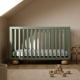 thumbnail image 4 of Art of Nursery by Storkcraft Amalfi Deluxe 5-in-1 Convertible Crib with with Bonus Toddler Guardrail, Olive with Driftwood, 4 of 11